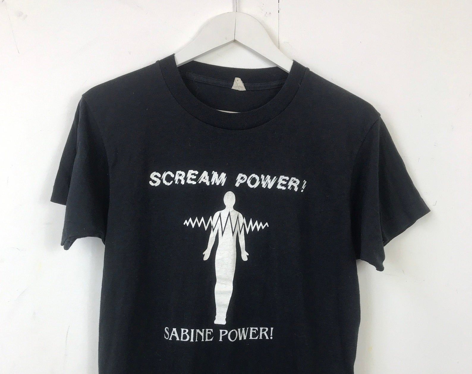 Vintage 90S 80S Scream Punk Power Graphic Tee T-Shirt