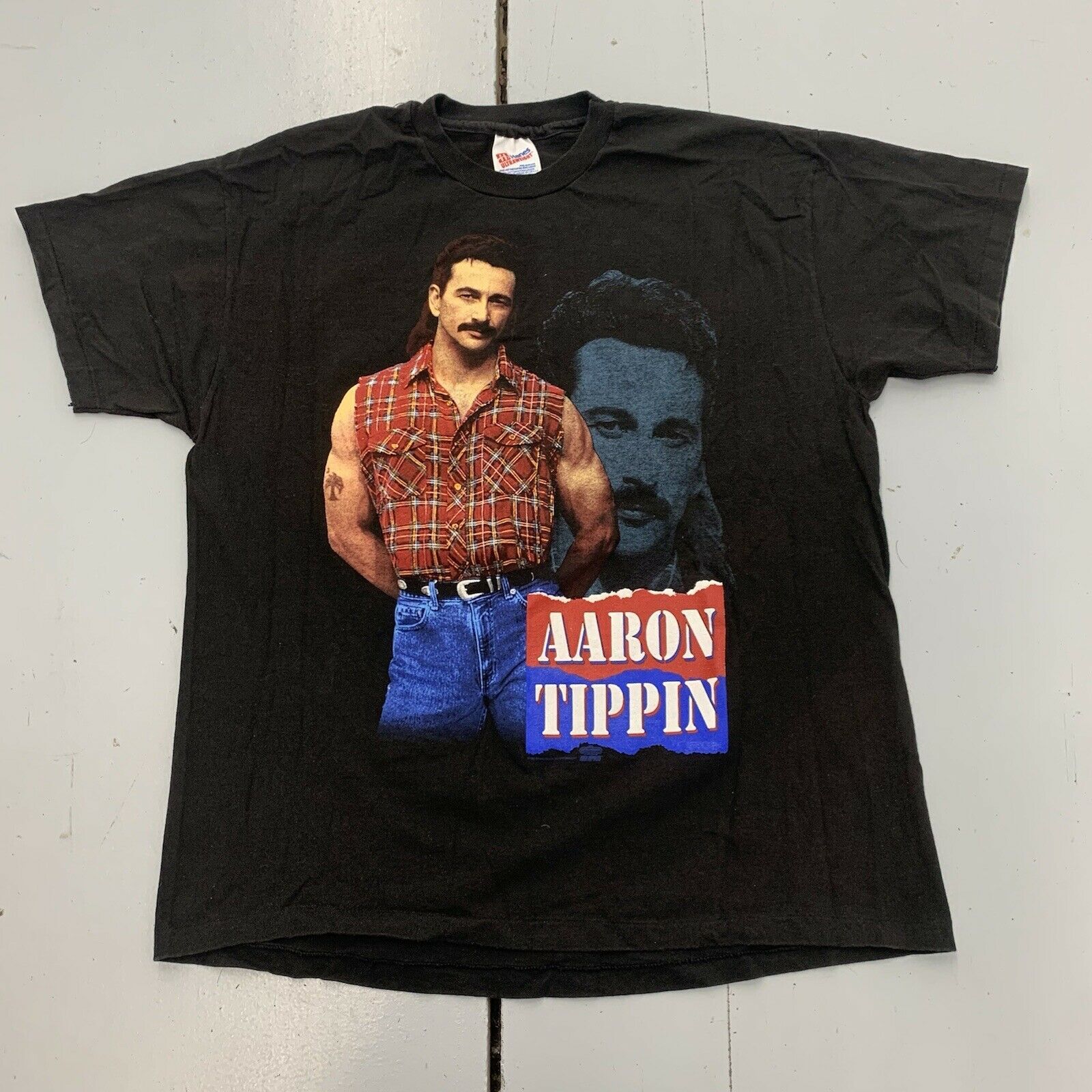 Vintage 90S Aaron Tippin Call Of The Wild Country Band Shirt