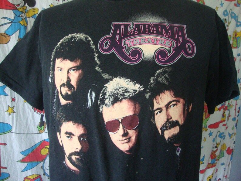 Vintage 90S Alabama Theatre Myrtle Beach Country Western Concert Tour T Shirt