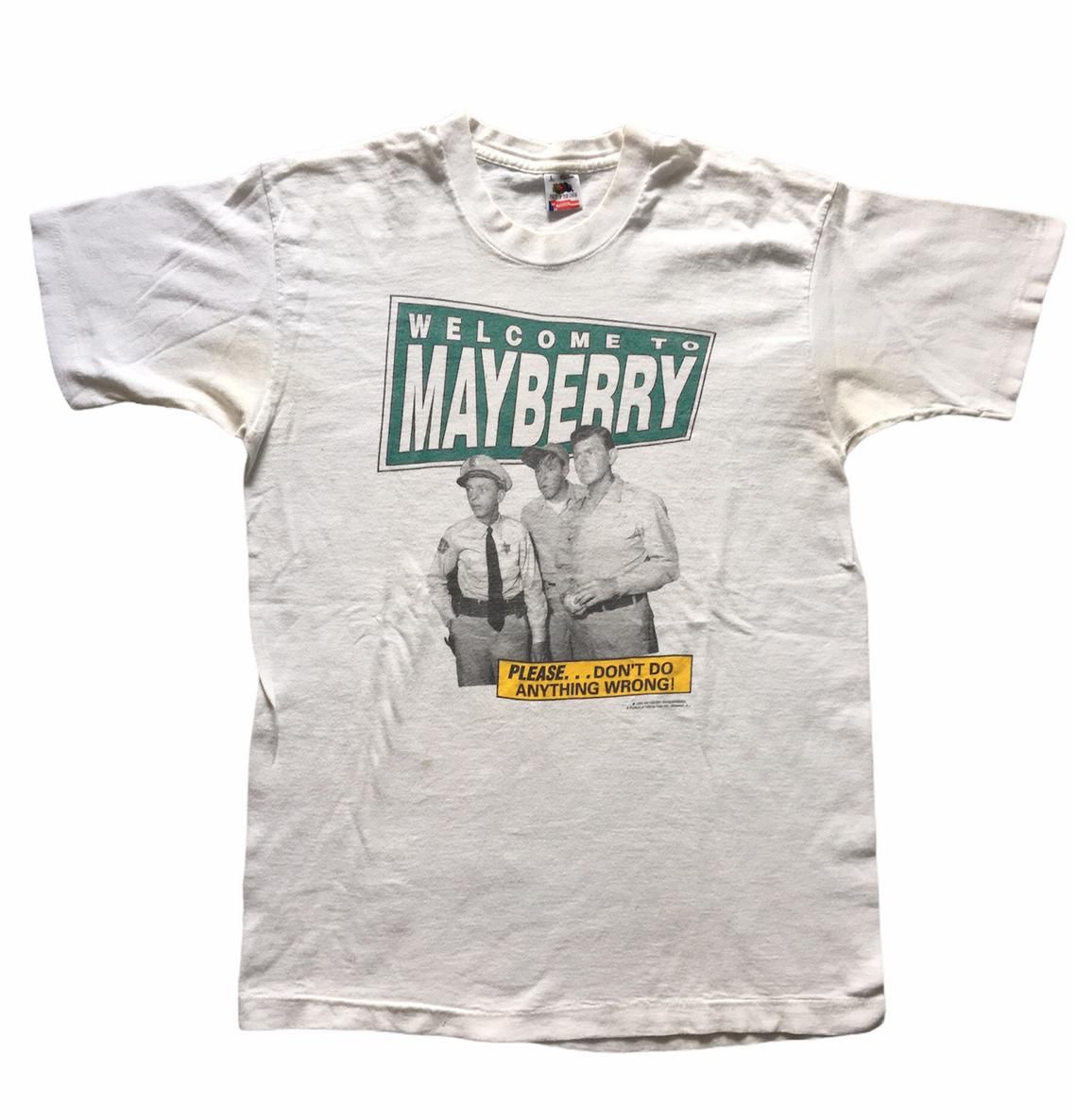 Vintage 90s Andy Griffith Welcome to Mayberry Classic 60s TV Show shirt