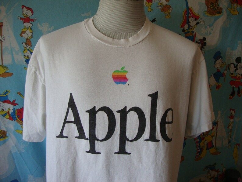 Vintage 90S Apple Computer Single Stitch