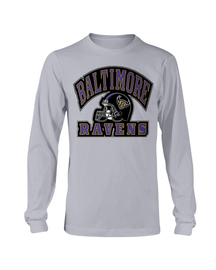 Vintage 90S Baltimore Ravens Long Sleeve T Shirt 211124