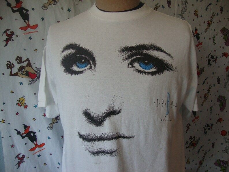 Vintage 90S Barbra Streisand 1994 Concert Tour T Shirt Adult