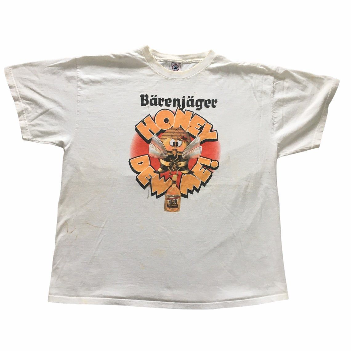 Vintage 90s Barenjager Honey Dew Me Liquor shirt