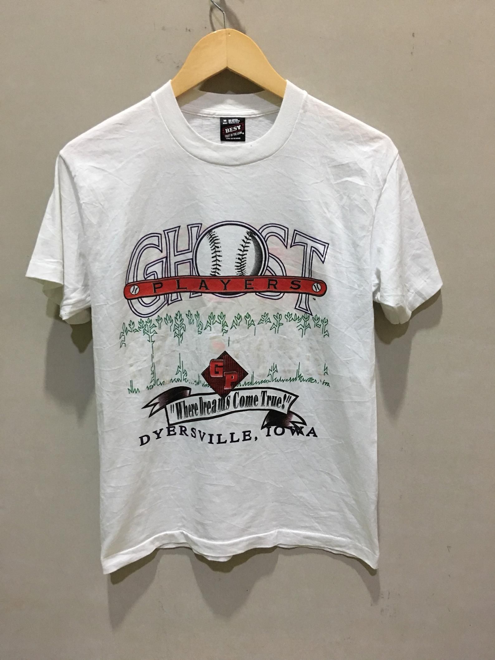 Vintage 90S Baseball Ghost Gp Shirt