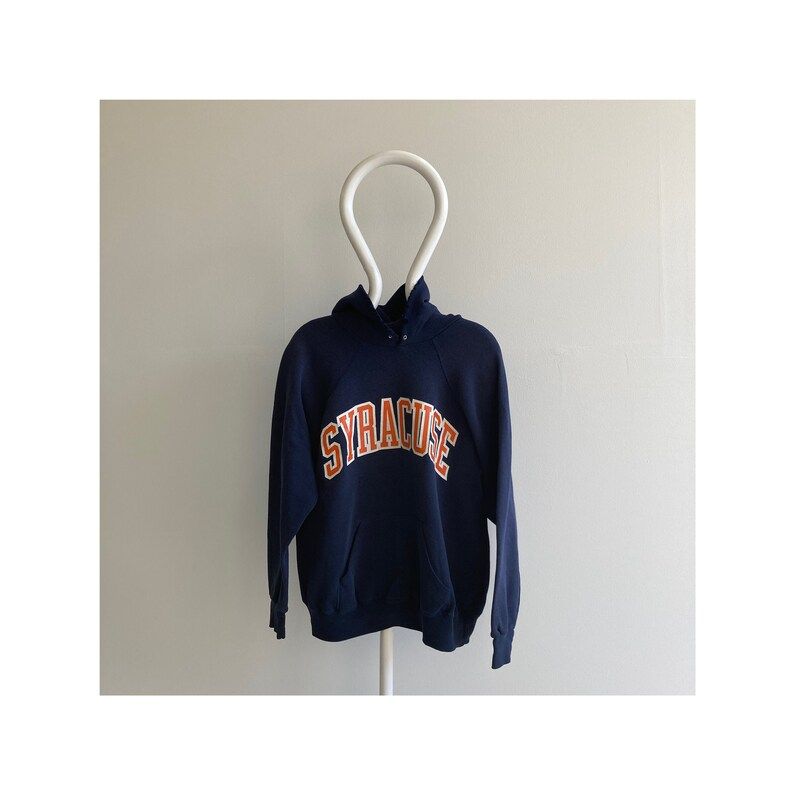 Vintage 90S Bassett Walker Beat Up Syracuse University Hoodie