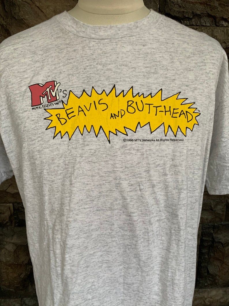 Vintage 90s Beavis And Butt Head Mtv Music Television Shirt