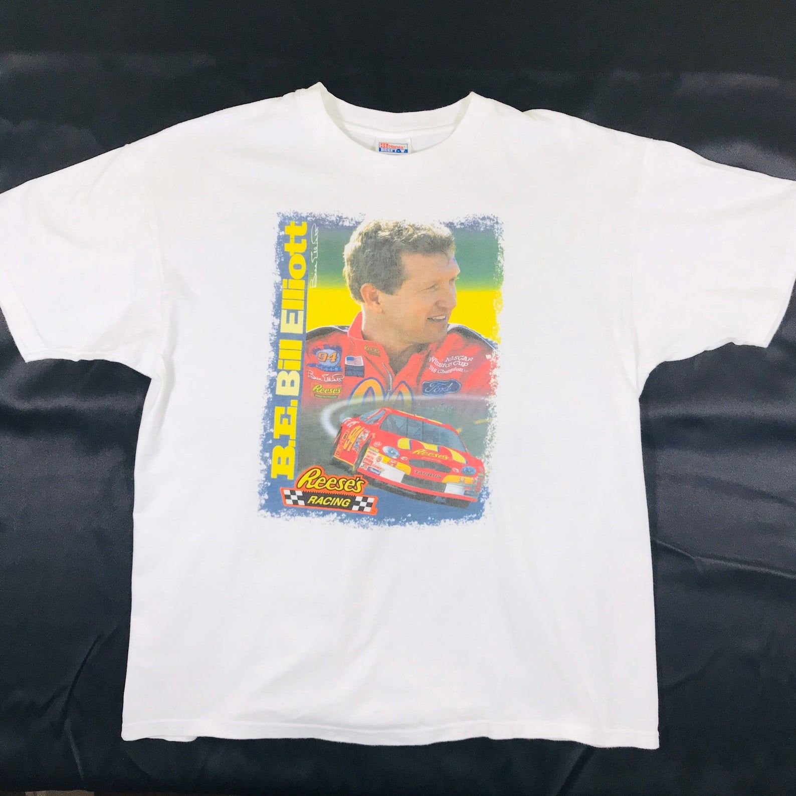Vintage 90S Bill Elliott Reese'S Racing Nascar T-Shirt
