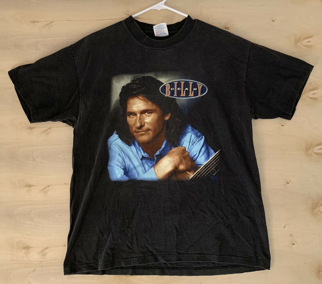 Vintage 90S Billy Dean Country Music Band Shirt Large Hanes Single Stitched vintage 90s billy dean country music band shirt large hanes single stitched vmtmt