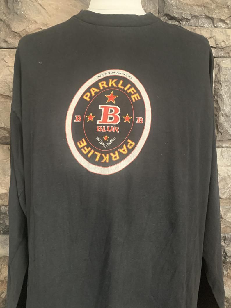 Vintage 90s Blur Parklife Rock Concert Tour Shirt