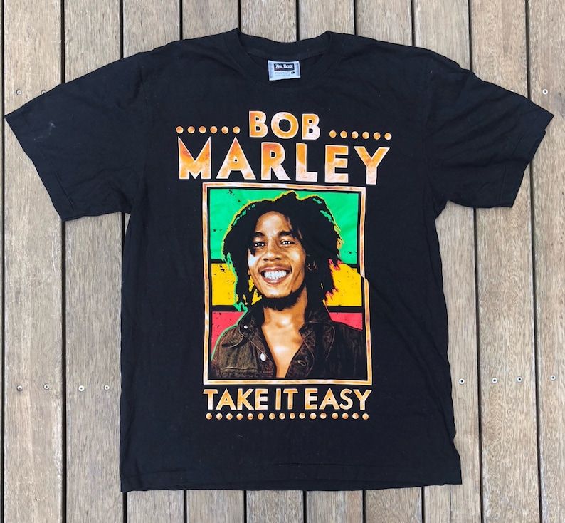 Vintage 90S Bob Marley Reggae Music Unisex Band T Shirt Retro Hip Hop Hipster Bob Marley Take