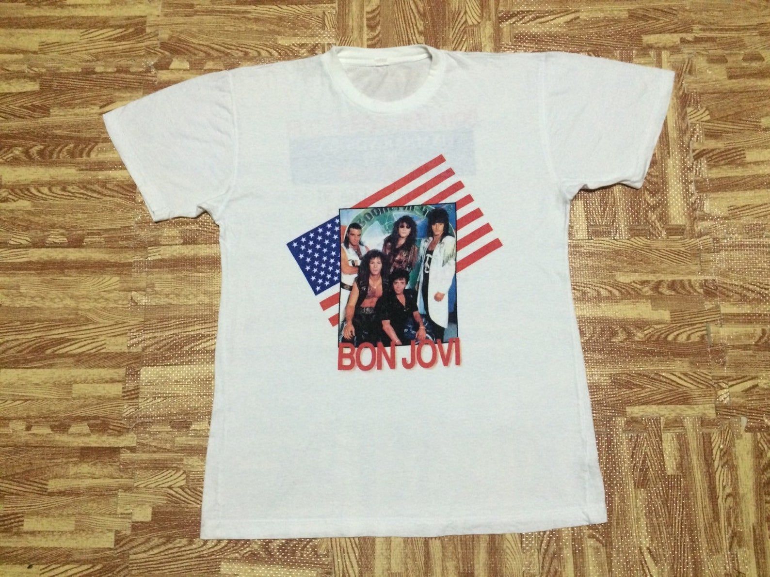 Vintage 90S Bon Jovi Japan Tour 90 - 91 Band T Shirt