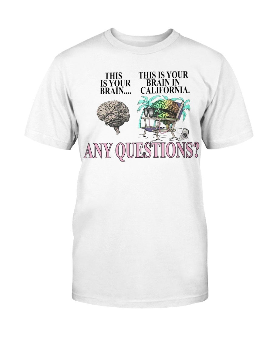 Vintage 90S Brainwaves Sportswear This Is Your Brain This Is Your Brain On California Graphic T Shirt 211218