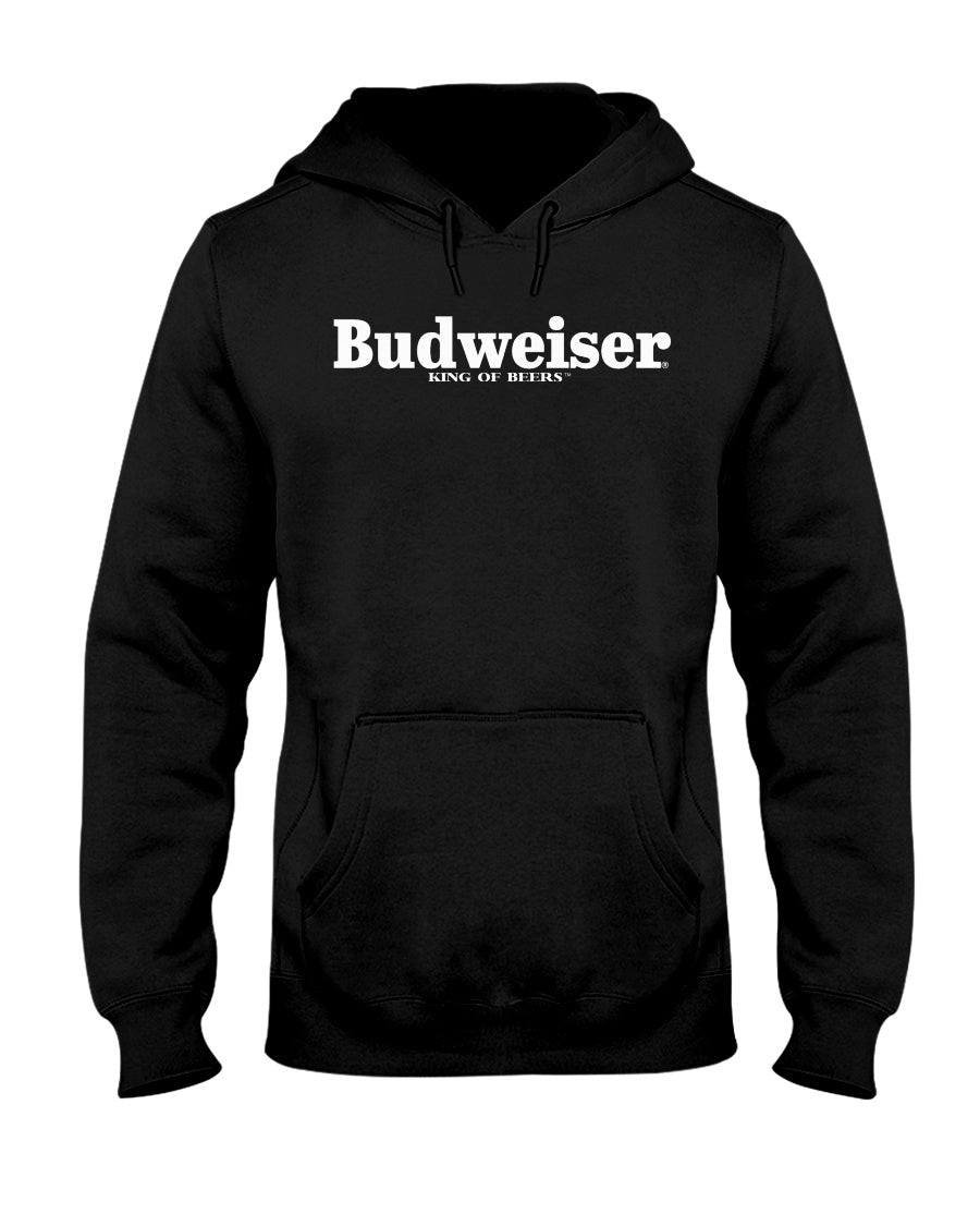 Vintage 90S Budweiser King Of Beer Big Logo Spellout Hoodie 211108