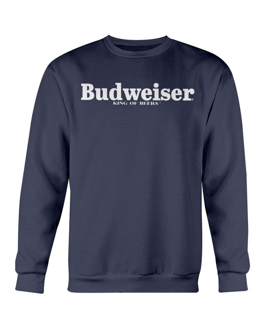 Vintage 90S Budweiser King Of Beer Big Logo Spellout Sweatshirt 081321