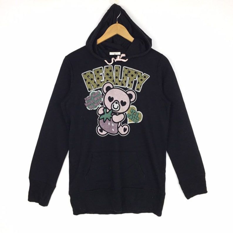 Vintage 90S Cartoon Reality Big Logo Hoodie
