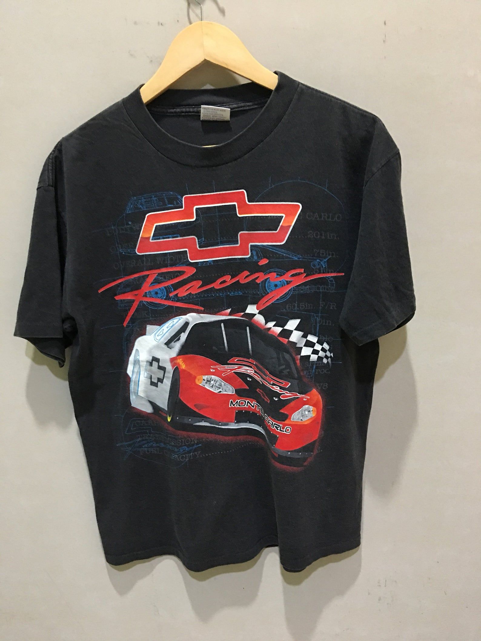 Vintage 90S Chevrolet Monte Carlo Racing Dhakar Nasar Shirt
