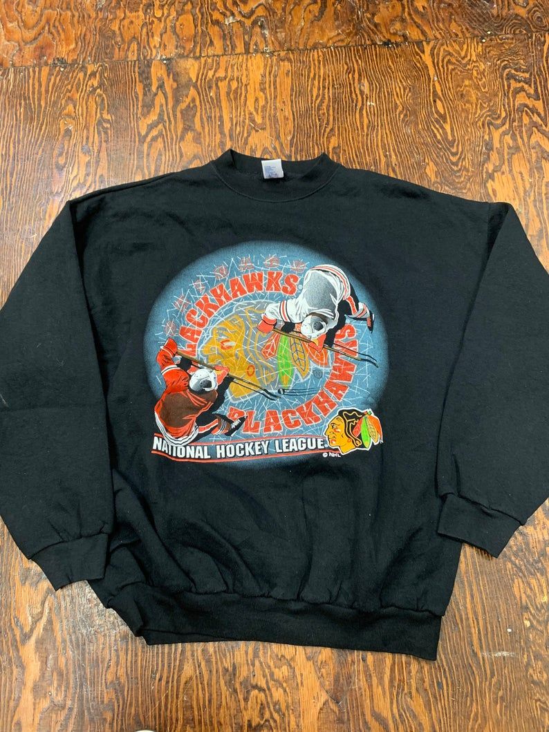 Vintage 90S Chicago Blackhawks Chicago Stadium Shirt