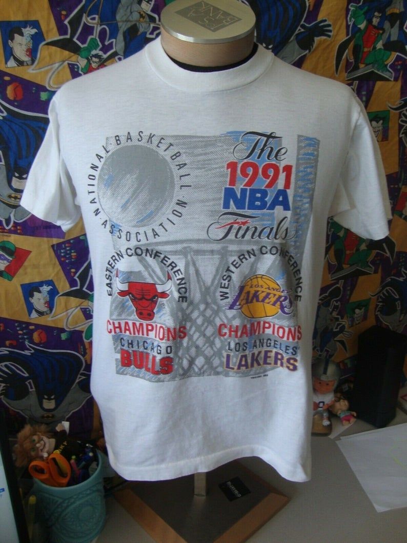Vintage 90?s Chicago Bulls Los Angeles Lakers 1991 NBA Finals Shirt