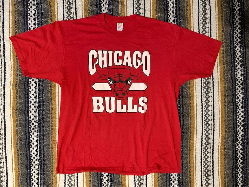 Vintage 90S Chicago Bulls Nba Basketball Sports Shirt