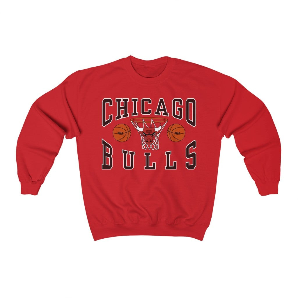 Vintage 90S Chicago Bulls Sweatshirt 211208