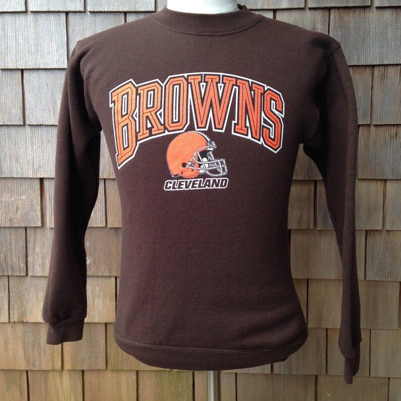 Vintage 90S Cleveland Browns Sweatshirt Xsyouth Large