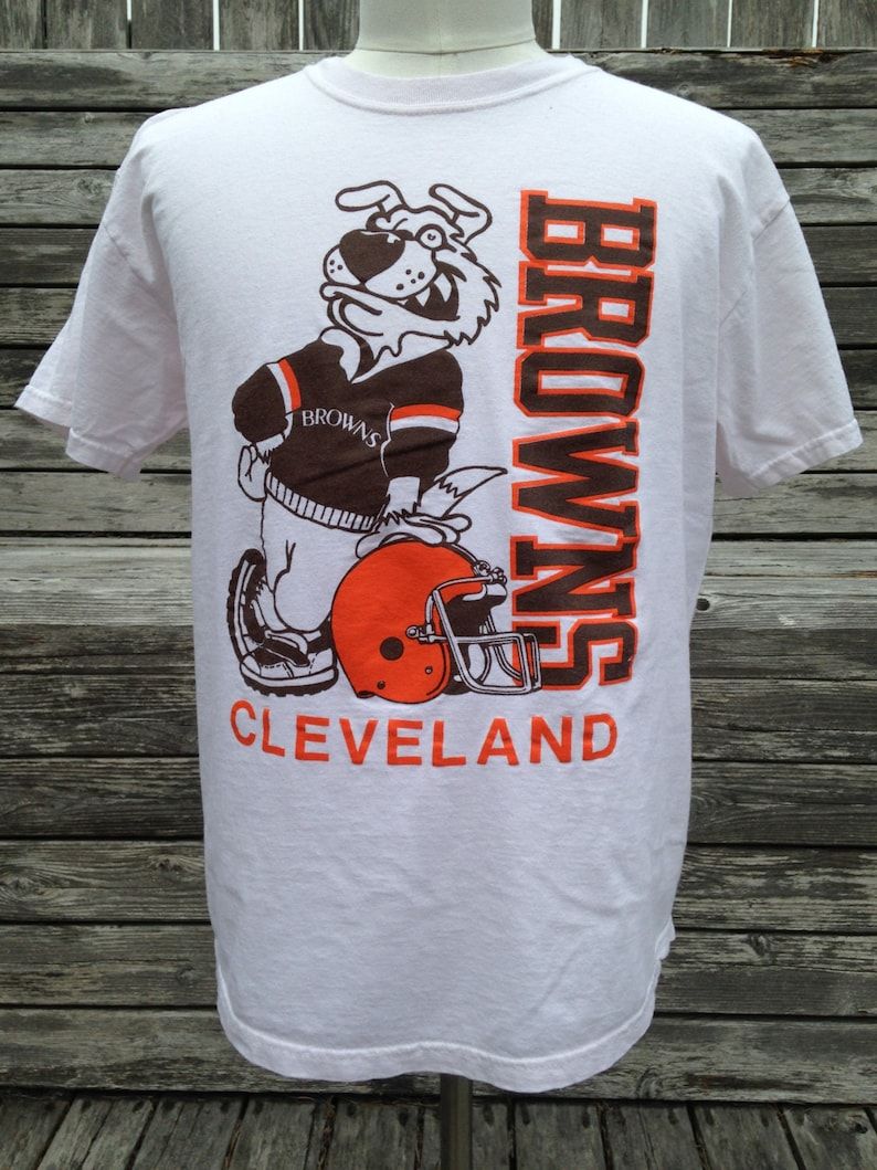 Vintage 90S Cleveland Browns T Shirt Large