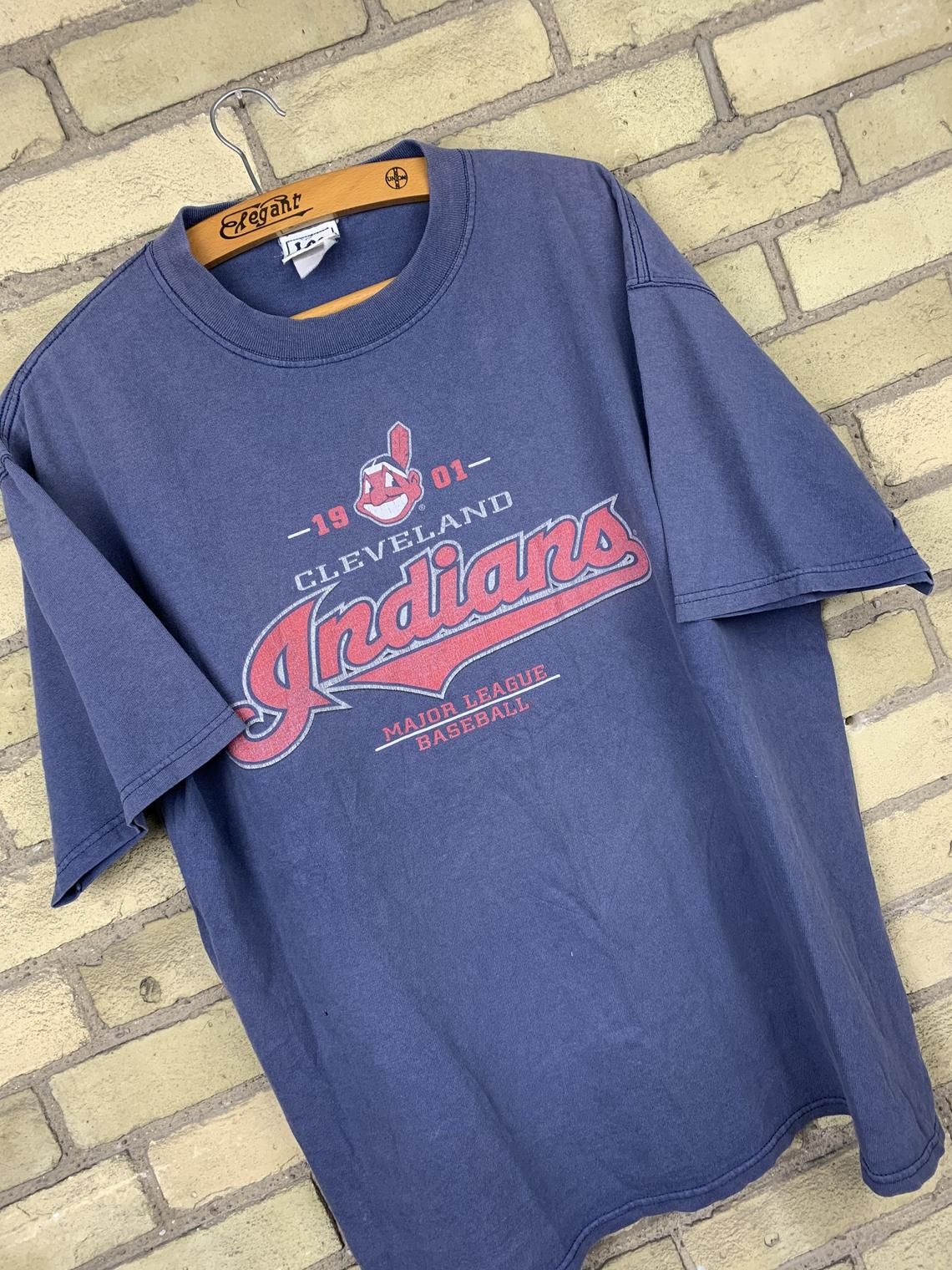 Vintage 90s Cleveland Indians Baseball 1901 Shirt