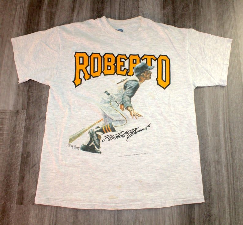 Vintage 90s Clothing Mlb Pittsburgh Pirates Baseball Roberto Clemente Shirt