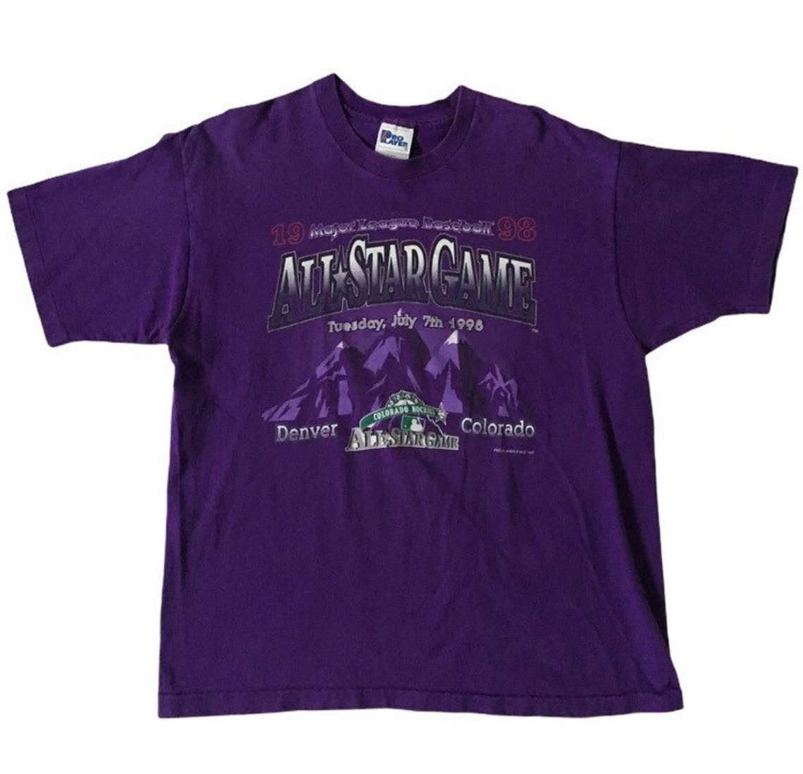 Vintage 90s Colorado Rockies Baseball MLB All Star Game Commemorative shirt