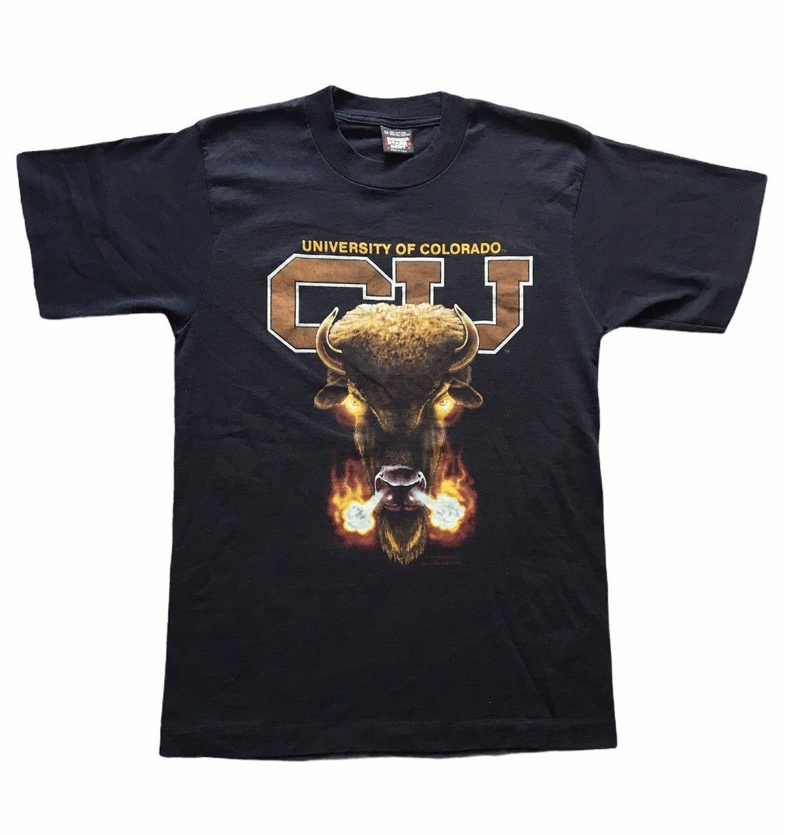 Vintage 90s Colorado University CU Buffaloes Screen Stars shirt