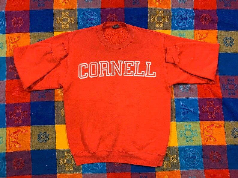 Vintage 90S Cornell University Ithaca New York Ivy League Crewneck Sweatshirt Arge