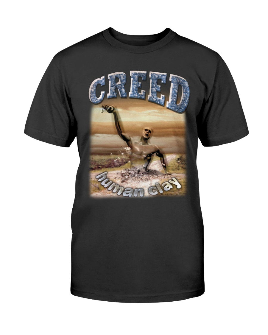 Vintage 90S Creed Human Clay 1999 Post Grunge Music T Shirt 062521