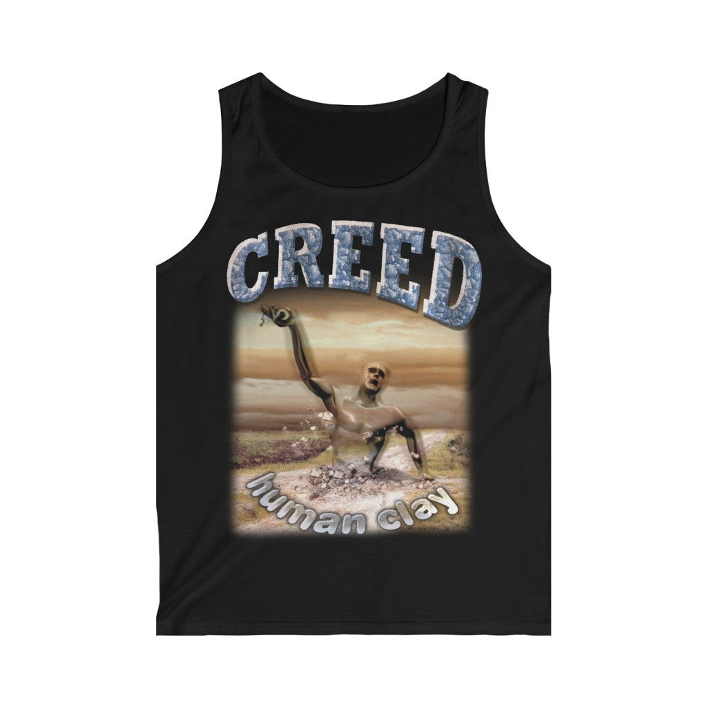 Vintage 90S Creed Human Clay 1999 Post Grunge Music Tank Top 062621