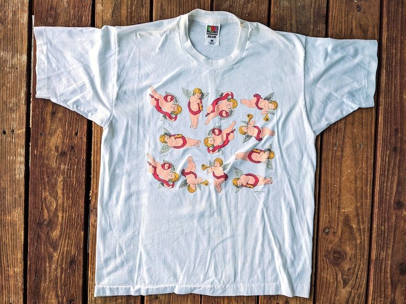 Vintage 90S Cupidangelcherub Single Stitch Tee