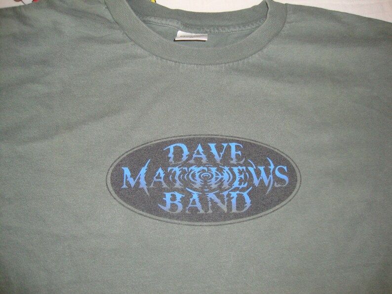 Vintage 90S Dave Matthews Band Concert Tour T Shirt Adult