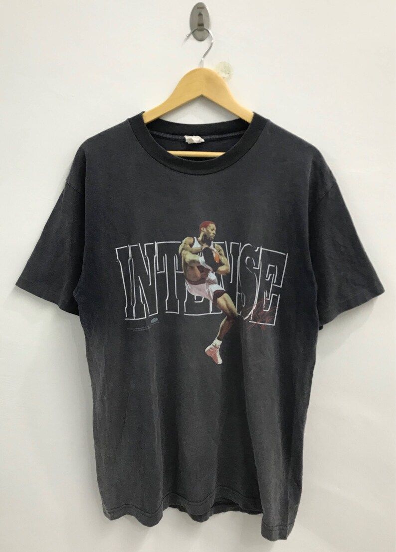 Vintage 90S Dennis Rodman Tshirtblue Hair Productionlicensed By Dennis Krodman