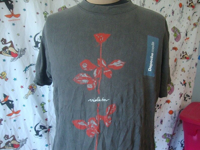 Vintage 90S Depeche Mode Violator Band Tee Concert Tour T Shirt