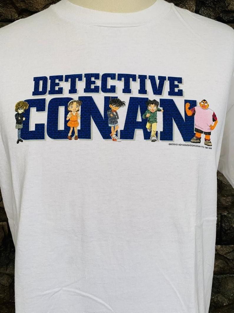Vintage 90s Detective Conan Anime Shirt