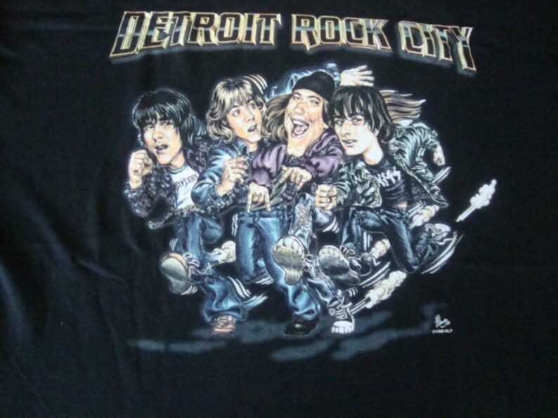 Vintage 90S Detroit Rock City Kiss Movie Promo Heavy Metal Non Concert Tour T Shirt