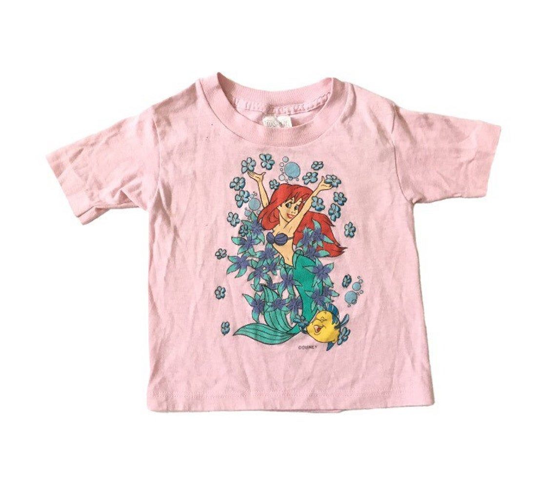 Vintage 90s Disney Little Mermaid Girls shirt