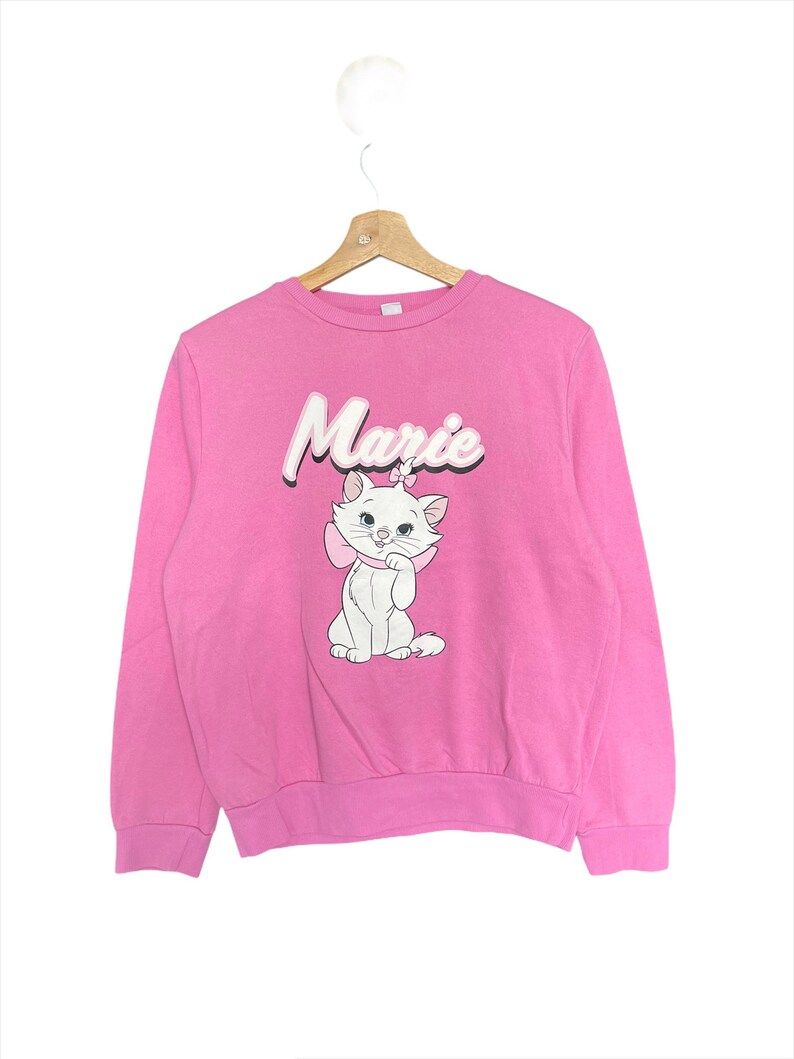 Vintage 90S Disney Marie Cat Sweater Disney Marie Cat Crewneck Sweater