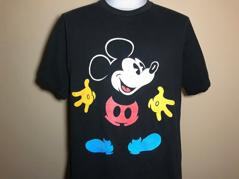Vintage 90S Disney Mickey Mouse Cartoon Jazz Hands T Shirt