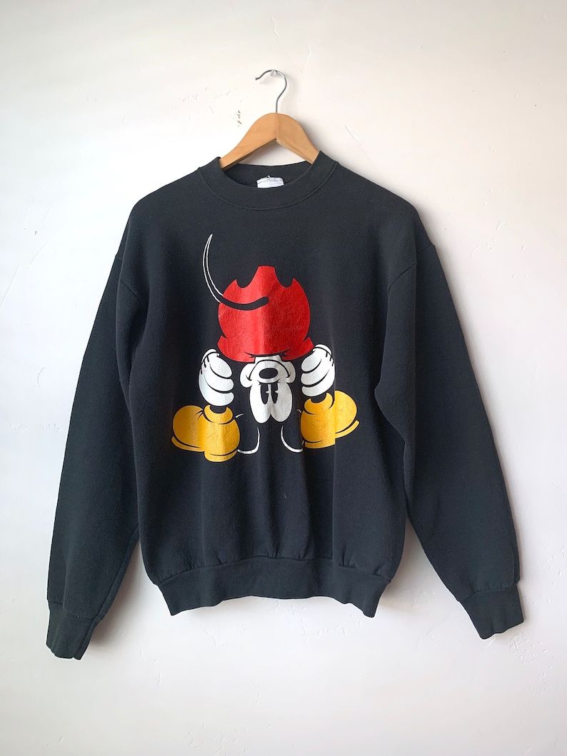 Vintage 90S Disney Mickey Mouse Head Between Legs Crewneck Sweater vintage 90s disney mickey mouse head between legs crewneck sweater kdhw6