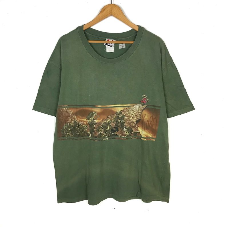 Vintage 90S Distressed Korn 1998 Follow The Leader Tour Promo Album T Shirt