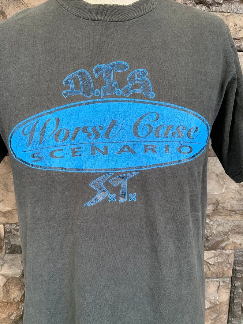 Vintage 90s Dog Town Skates X Suicidal Tendencies Worst Case Scenario Dts Skate Shirt