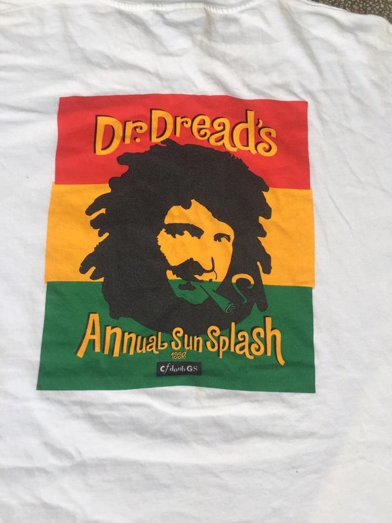 Vintage 90's Dr Dreads Annual Sun Splash Clothing Music Reggae Shirt