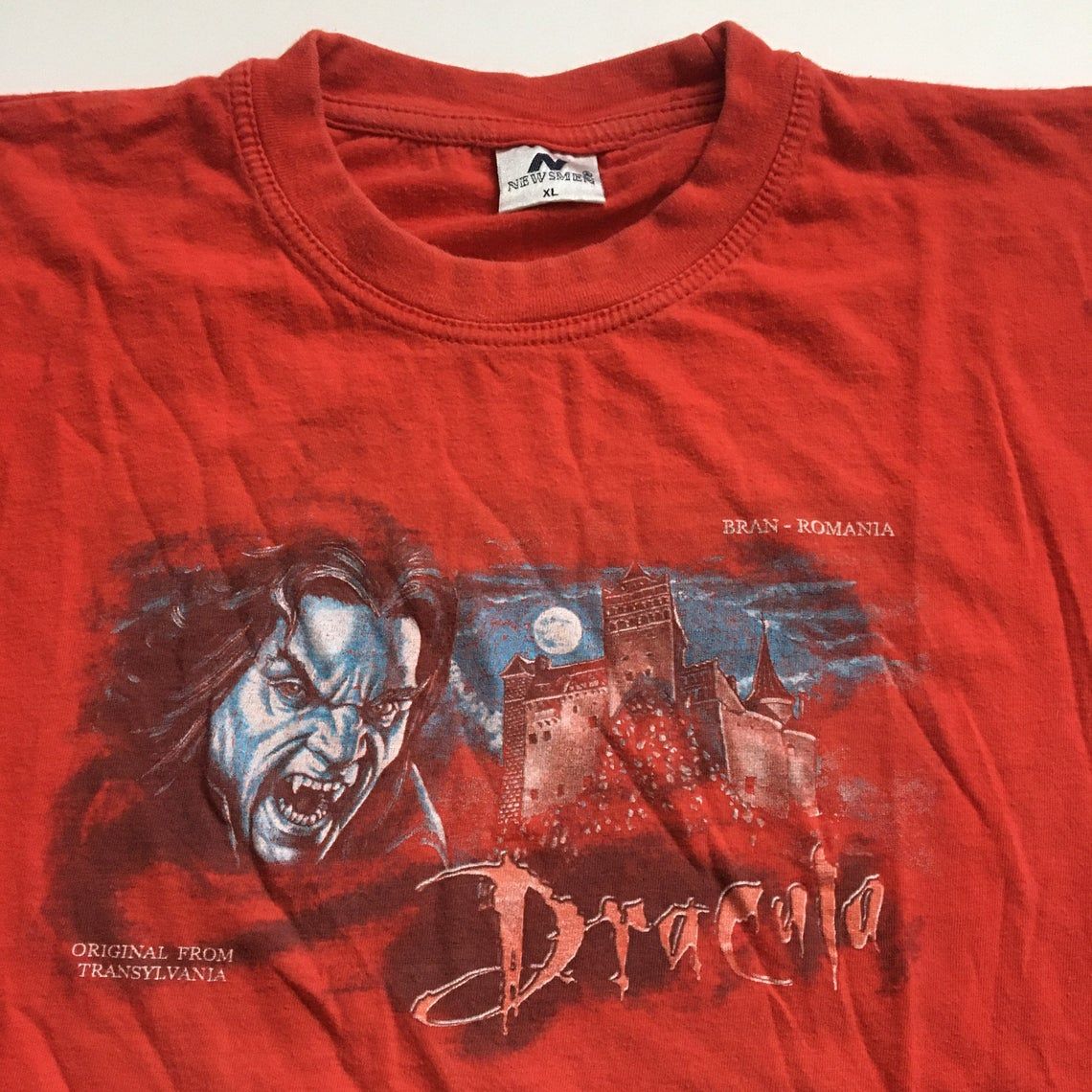 Vintage 90s Dracula Bran Romania Transylvania shirt