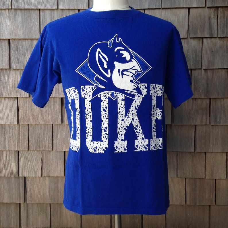 Vintage 90S Duke Blue Devils T Shirt Large Duke University