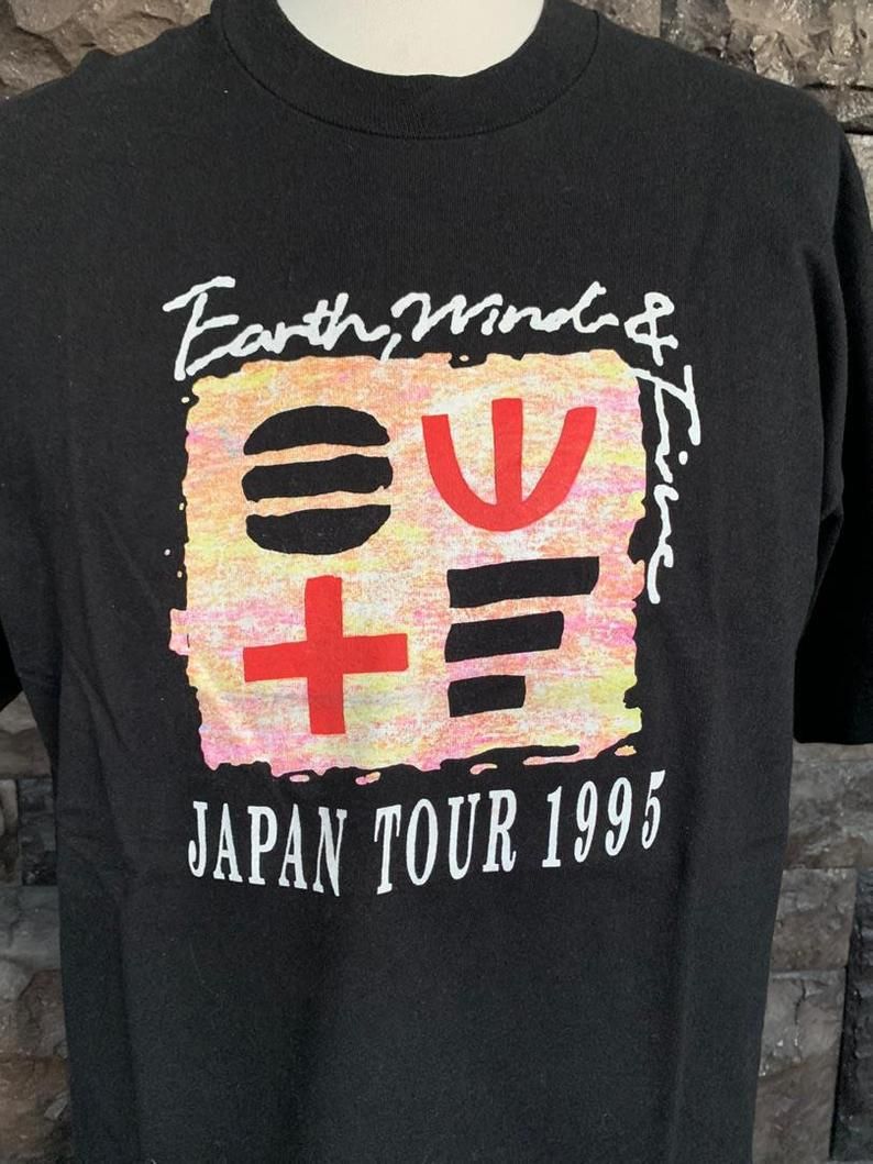 Vintage 90s Earth Wind & fire Japan Tour 1995 Band Shirt